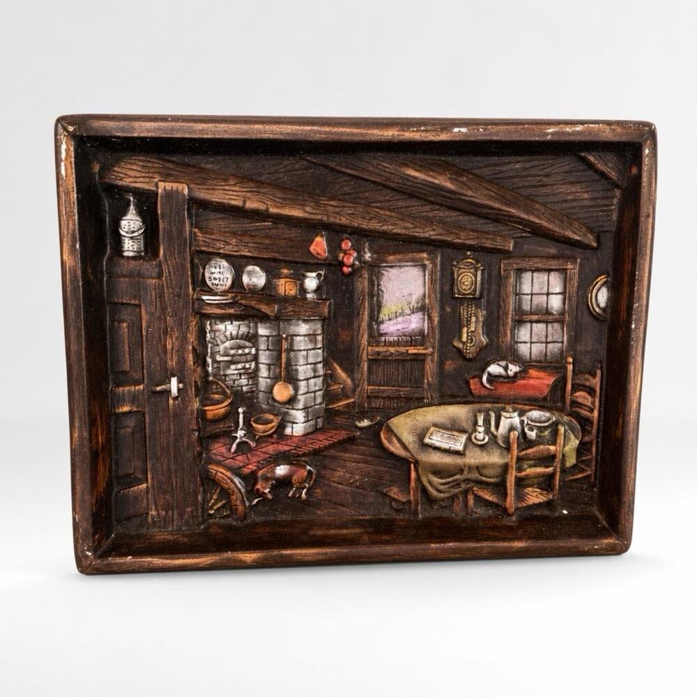 Vintage Coppercraft Hollano Mold Copper 3D Wall Art Cottage Home Living Room